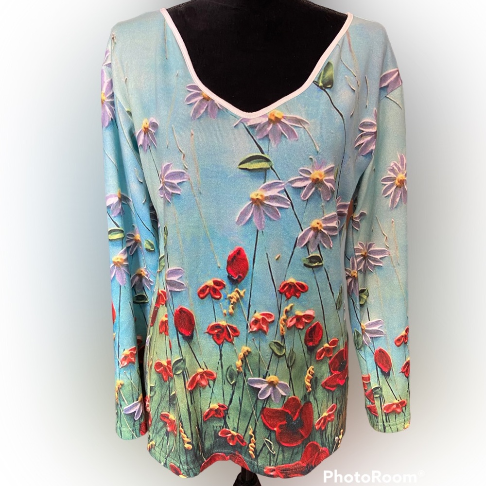 MISSLOOK wool blend floral🌸